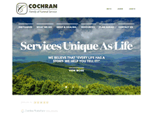 Tablet Screenshot of cochranfuneralhomes.com